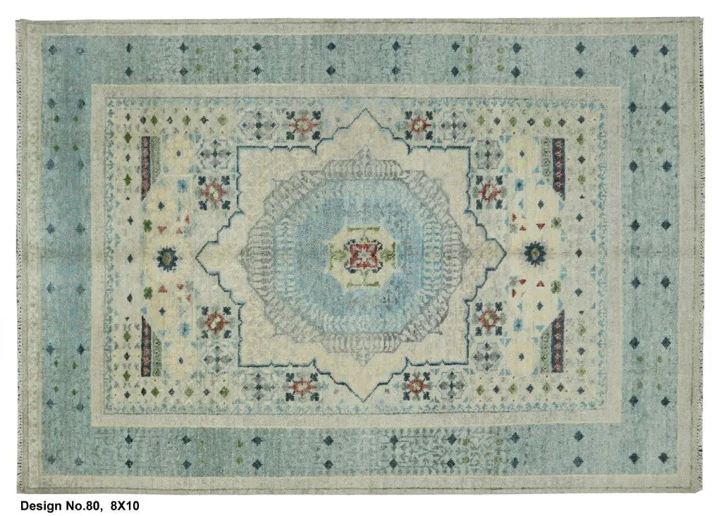 Hand knotted Indian Modern Rug 8'0" x 10'0" ABC Rugs Kilims